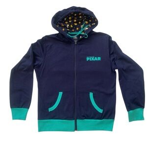 DISNEY PARKS “ THE WORLD OF PIXAR” ZIP UP HOODIE For Men Women or Child Sz Large